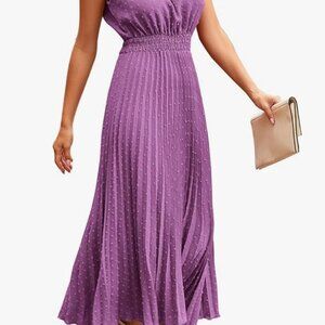 Purple A Line Flowy Sun Dress